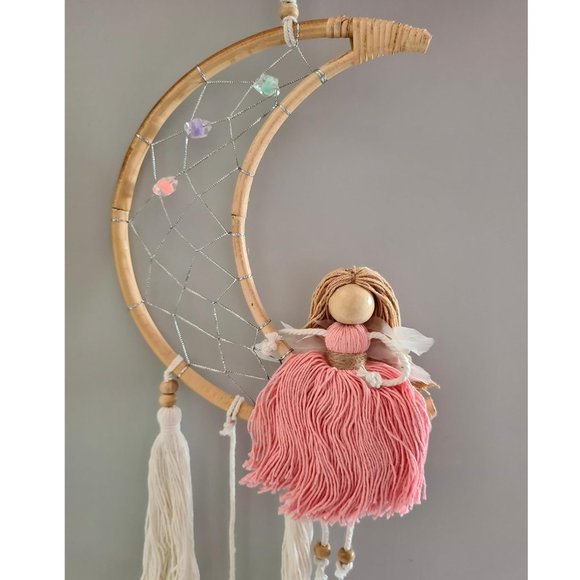 Anthropologie Other - Anthropologie Baby Angel Dream Catcher Wall Decor